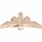 Ekena Millwork Alberta Smooth Timber Gable Bracket, Douglas Fir, 48"W x 24"H x 5 1/2"D x 5 1/2"F, 12/12 Pitch GBW048X24X0606ALB00SDF - alternate 4